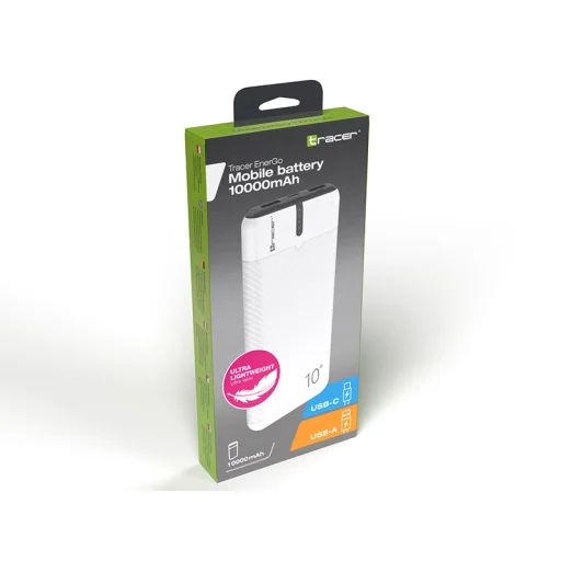 Tracer 47515 EnerGo 10000mAh Powerbanka biela/čierna - 7