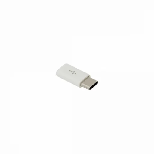 Sbox USB-C samec – Micro USB 2.0 samica adaptér, biely - 2