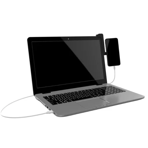 Tellur magnetický držiak na telefón na displej notebooku, MDM, čierny - 5