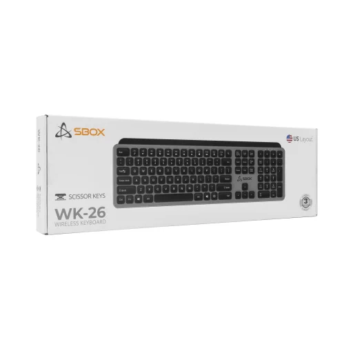 Sbox WK-26 US bezdrôtová klávesnica - 9