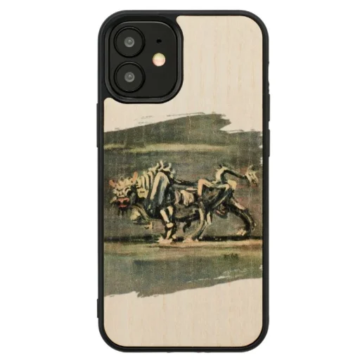 MAN&WOOD fehér bull tok iPhone 12 mini készülékhez - 1