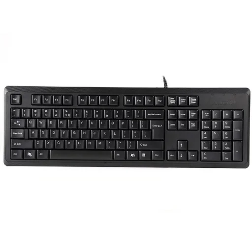 A4Tech 46007 KR-92 USB čierna klávesnica - 1