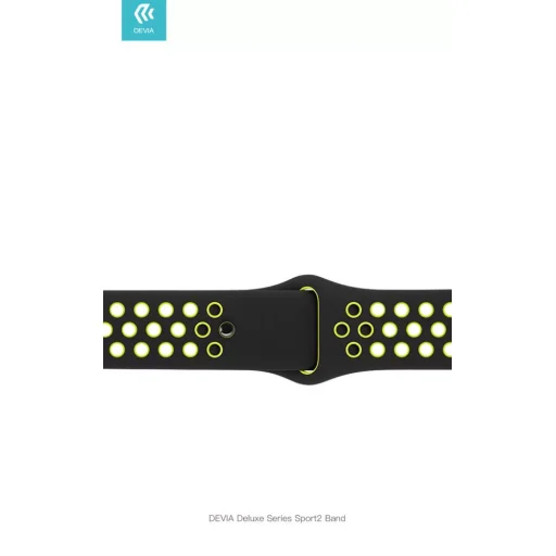 Devia Deluxe Series Sport remienok pre Apple Watch 4, žltý - 3