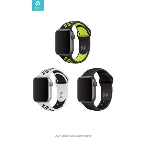 Devia Deluxe Series Sport remienok pre Apple Watch 4, žltý - 4