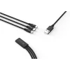 Devia Kintone Series 3 v 1 kábel USB – Lightning / MicroUSB / Type-C, 1,2 m, čierny thumbnail
