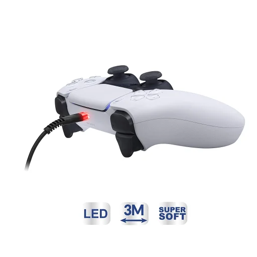 Subsonic Supersoft nabíjací kábel USB-C pre PS5/Xbox/Switch - 3