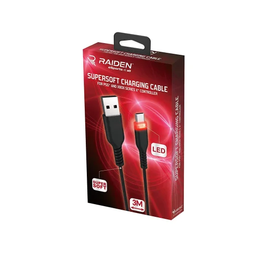 Subsonic Supersoft nabíjací kábel USB-C pre PS5/Xbox/Switch - 5
