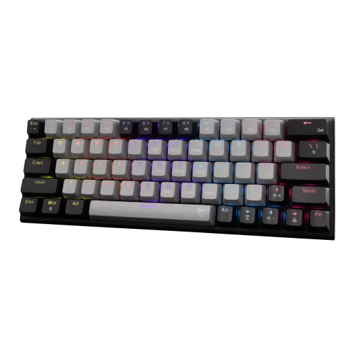 White Shark GK-002711V2 Wakizashi 2 sivo-čierna US Red Switches herná klávesnica - 2