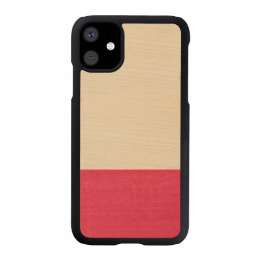 MAN&WOOD iPhone 11 vzorované čierne puzdro - 1