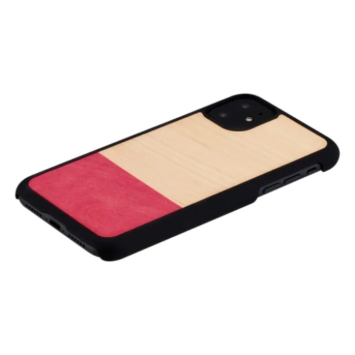 MAN&WOOD iPhone 11 vzorované čierne puzdro - 2