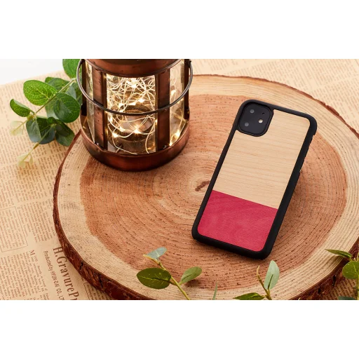 MAN&WOOD iPhone 11 vzorované čierne puzdro - 3