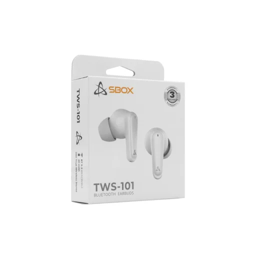Sbox EB-TWS101 biele Bluetooth slúchadlá - 5