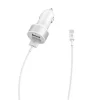 Devia Smart Series duálna USB autonabíjačka s Lightning káblom (MFi) (2,4A, 2 USB) biela thumbnail