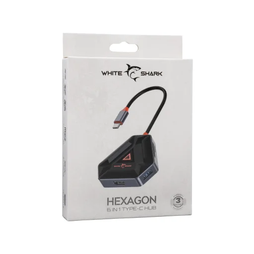 White Shark Hexagon 6 v 1 Type-C hub - 3