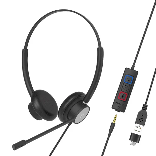 Tellur Voice 420 káblový binaurálny headset čierny - 2