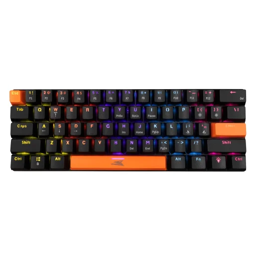 Baracuda BGK-03111 Dolphin Black US mechanická klávesnica s červenými spínačmi - 1