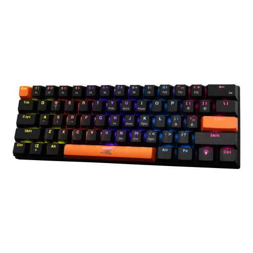 Baracuda BGK-03111 Dolphin Black US mechanická klávesnica s červenými spínačmi - 2
