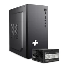 Sbox PCC-12 MicroATX + PSU-400 počítačová skriňa