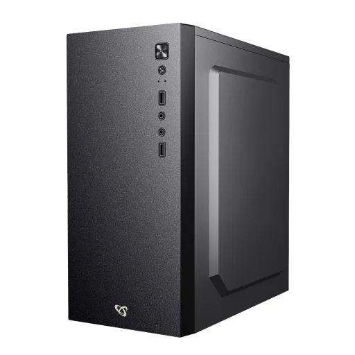Sbox PCC-12 MicroATX + PSU-400 počítačová skriňa - 2