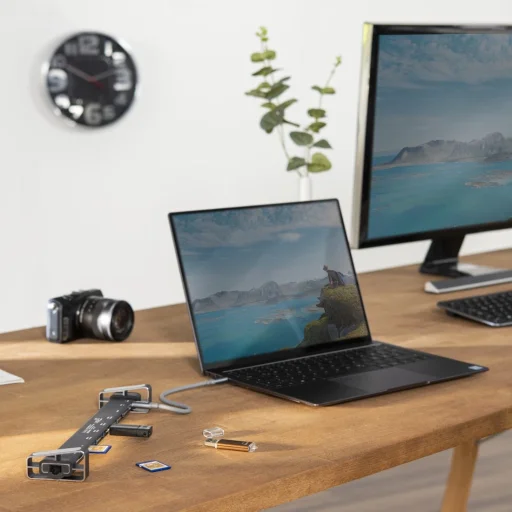 Hama 00200103 USB-C dokovacia stanica s 9 portmi - 9