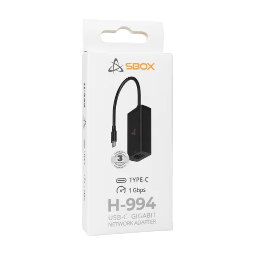 Sbox H-994 USB-C gigabitový sieťový adaptér - 2
