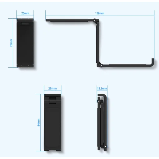 Zalman ZM-FH10 BK hliníkový čierny stojan na slúchadlá - 6