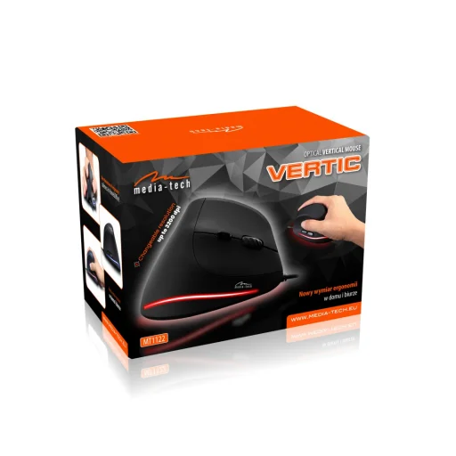 Media-Tech MT1122 Vertic ergonomická vertikálna optická myš - 9