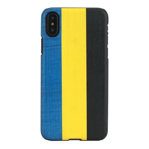 MAN&WOOD iPhone X/XS dandy blue black puzdro - 1
