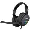 Baracuda BGH-011 Pearl Black sztereó 2.0 gamer fejhallgató mikrofonnal thumbnail