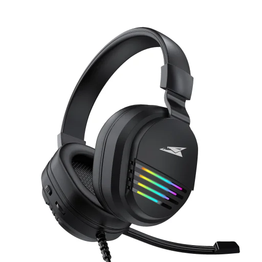 Baracuda BGH-011 Pearl Black sztereó 2.0 gamer fejhallgató mikrofonnal - 5