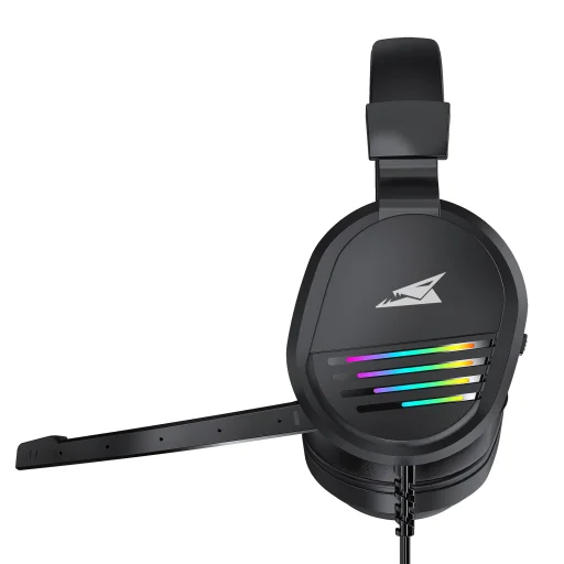 Baracuda BGH-011 Pearl Black sztereó 2.0 gamer fejhallgató mikrofonnal - 6