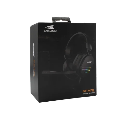 Baracuda BGH-011 Pearl Black sztereó 2.0 gamer fejhallgató mikrofonnal - 7