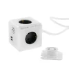 Tellur Power Cube Extended rozbočovač so 4 zásuvkami + 2 USB portmi, 1,5 m káblom, biely thumbnail