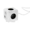 Tellur Power Cube Extended rozbočovač so 4 zásuvkami + 2 USB portmi, 1,5 m káblom, biely thumbnail