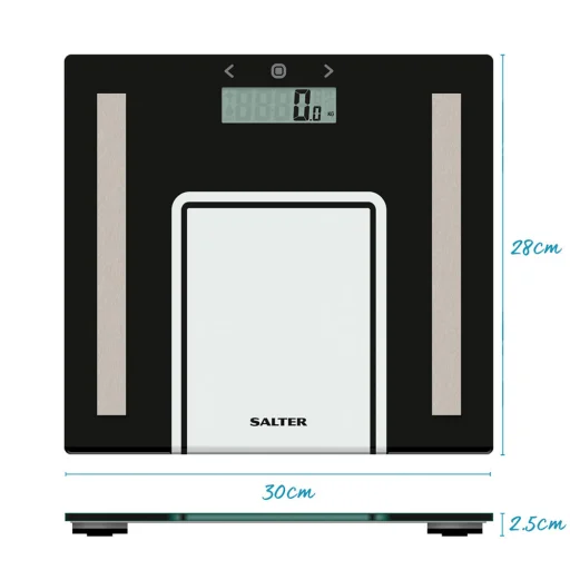 Salter 9128 BK3R elektronická osobná váha s analýzou tela - čierna - 5