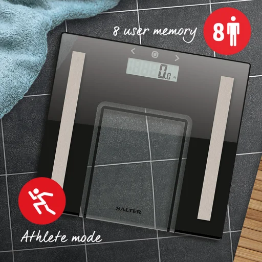 Salter 9128 BK3R elektronická osobná váha s analýzou tela - čierna - 8