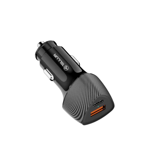 Tellur FCC10 nabíjačka do auta 38W, 6A (PD20W + QC3.0) čierna - 2