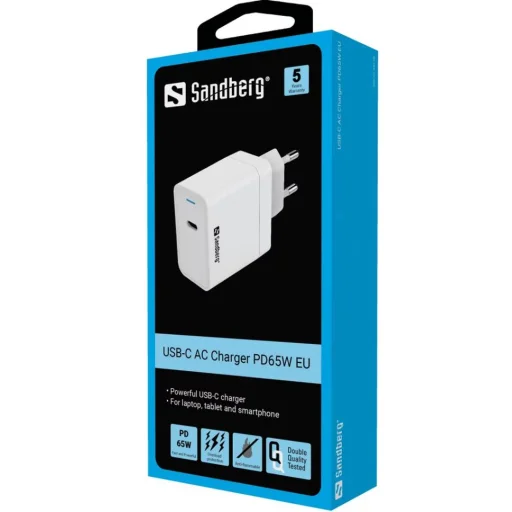 Sandberg 441-48 USB-C sieťová nabíjačka PD65W EU - 3