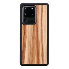 MAN&WOOD cappuccino black puzdro pre Samsung Galaxy S20 Ultra