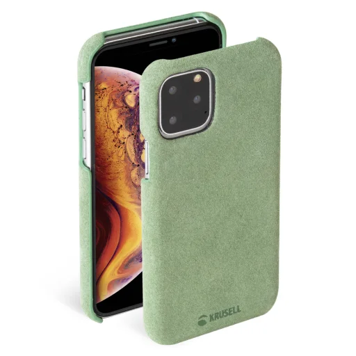 Krusell Broby Cover Apple iPhone 11 Pro Max olivové puzdro - 1
