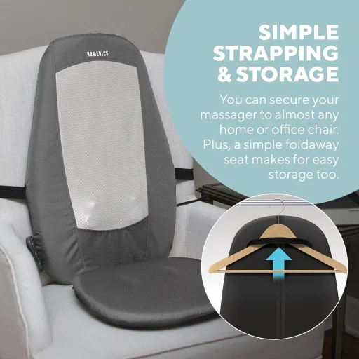 HoMedics SBM-180H-EU shiatsu masážna podložka na chrbát a ramená s vyhrievaním - 7