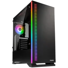 Zalman S5 Black ATX RGB ventilátoros számítógépház, edzett üveges oldallappal