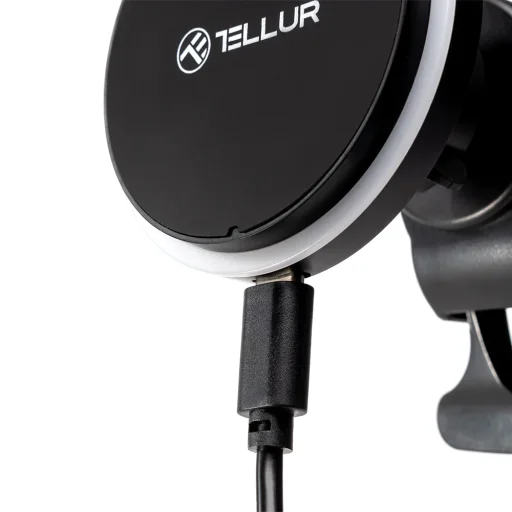 Tellur MagSafe kompatibilný bezdrôtový držiak na telefón s nabíjačkou do auta 15 W čierny - 4