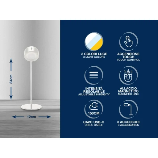 Beper P201UTP302 nabíjateľná lampa na čítanie - 2