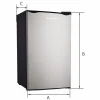 Manta MM520PS hűtőszekrény 91L ezüst inox/fekete thumbnail