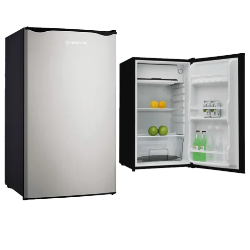 Manta MM520PS hűtőszekrény 91L ezüst inox/fekete - 2