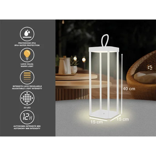 Beper P207ILI101 nabíjateľný lampáš biely - 3