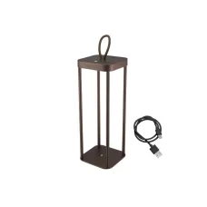 Beper P207ILI102 nabíjateľný kovový lampáš Corten
