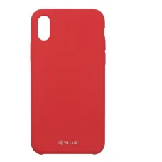 Tellur Liquid Silicone puzdro pre iPhone XS, červené