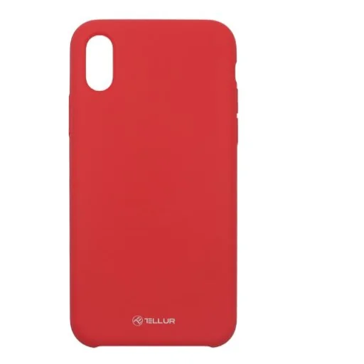 Tellur Liquid Silicone puzdro pre iPhone XS, červené - 1